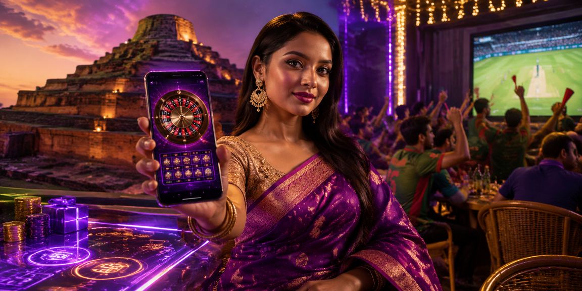 বাংলাদেশে শাড়ি পরা নারী ক্রিকেট বেটিং উপভোগ করছেন