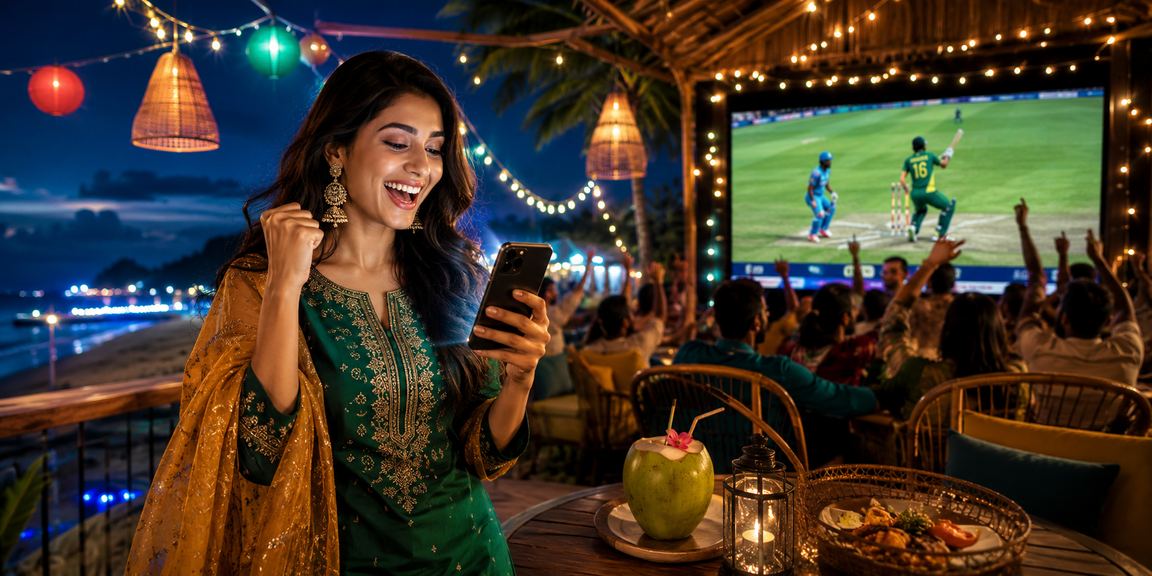 কক্সবাজার সমুদ্র সৈকতে ক্রিকেট বেটিং বিশ্লেষণ করছেন একজন তরুণ
